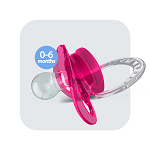 پستانک شفاف نوک گرد قابدار مینا بی بی